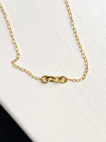 Short Double Oval Necklace