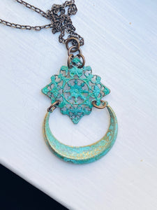 Patina Filigree Necklace