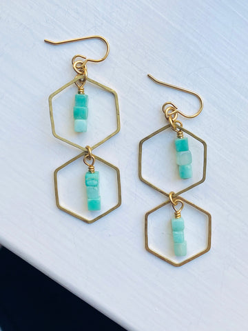 Double Hex Earrings