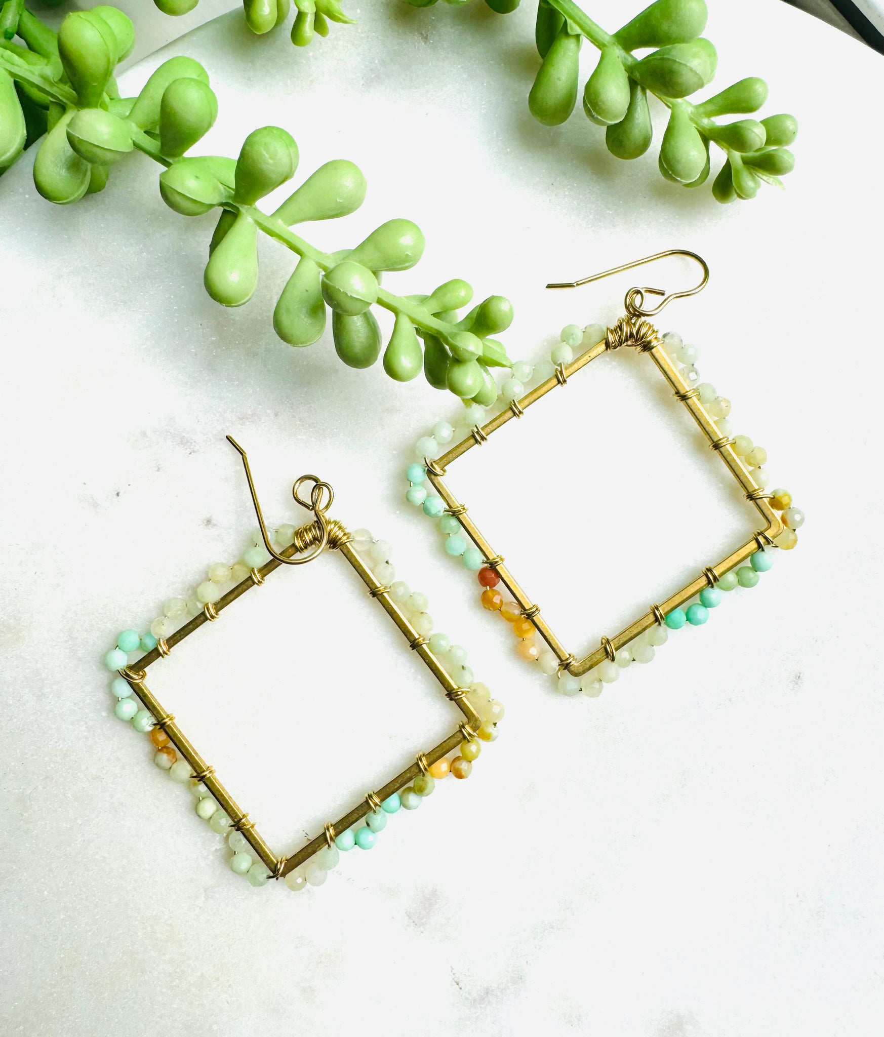 Wrapped Diamond Earrings