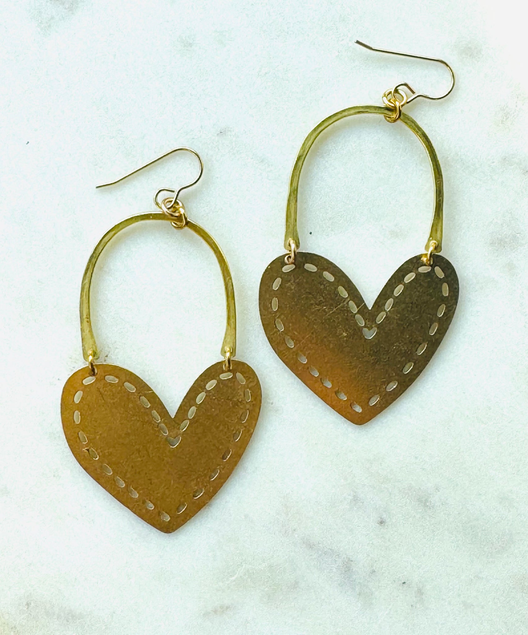 Dotted Hearts Earrings
