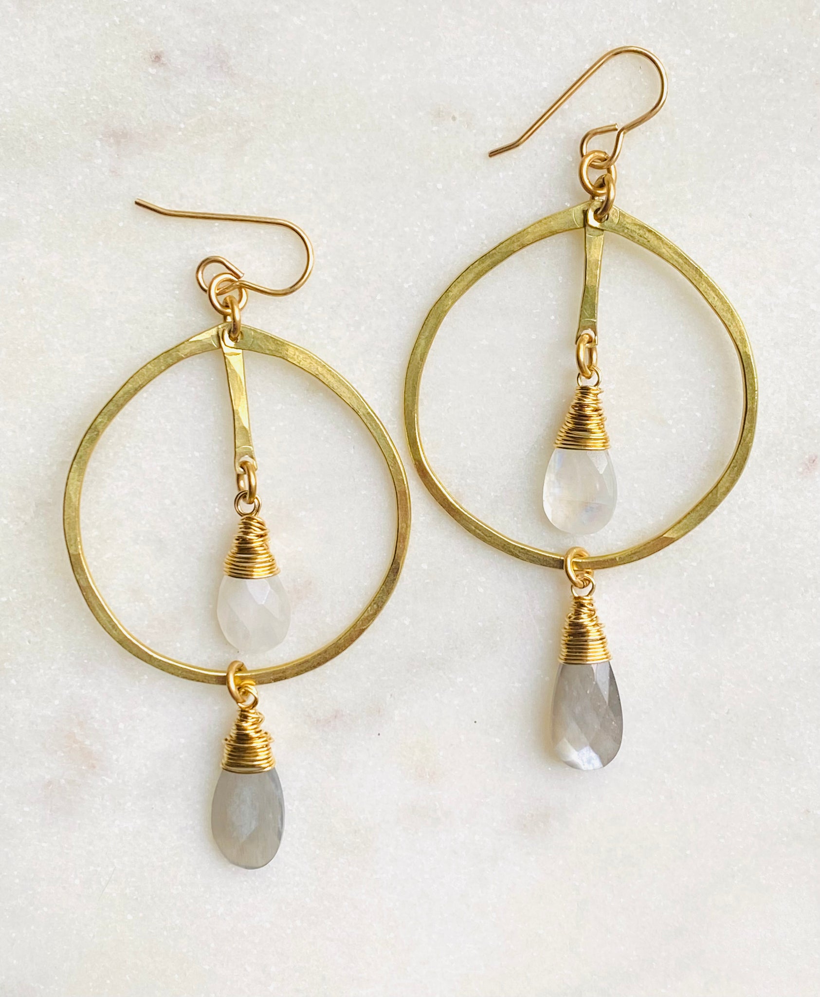 Teardrop Hoop Earrings