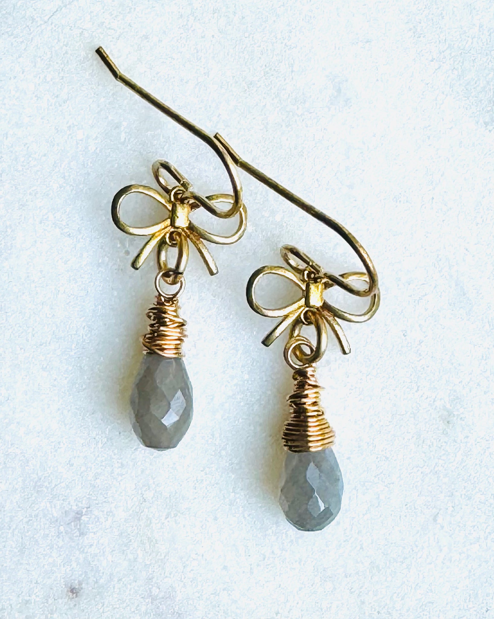 Bow & Stone Earrings