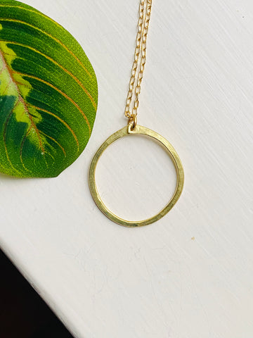 Short Hoop Necklace