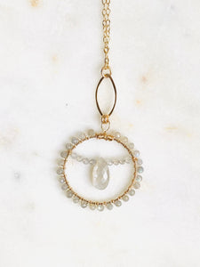 Wrapped Gold Filled Labra Necklace