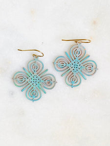 Patina Clover Earrings
