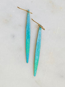 Patina Marquis Bar Earrings