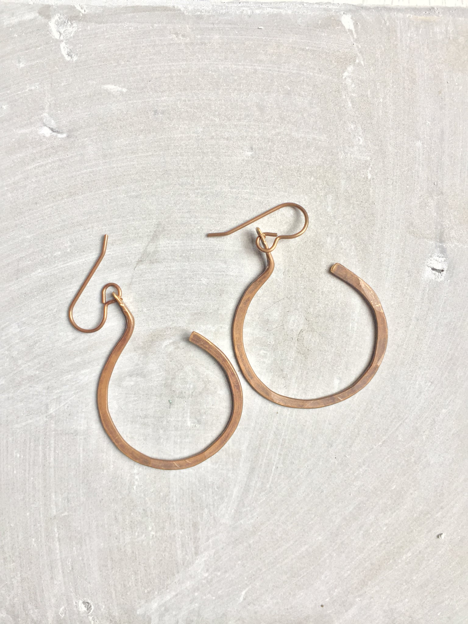 Small Open Hoop Earrings