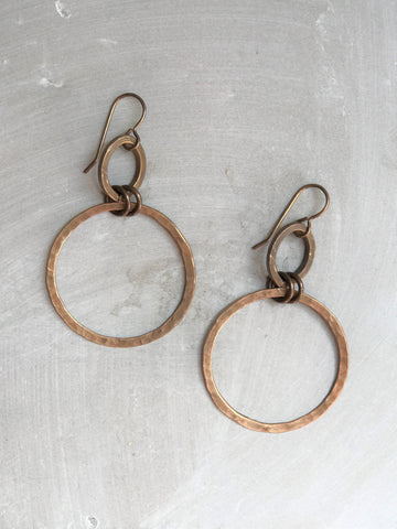 Large Oval & Hoop Earrings