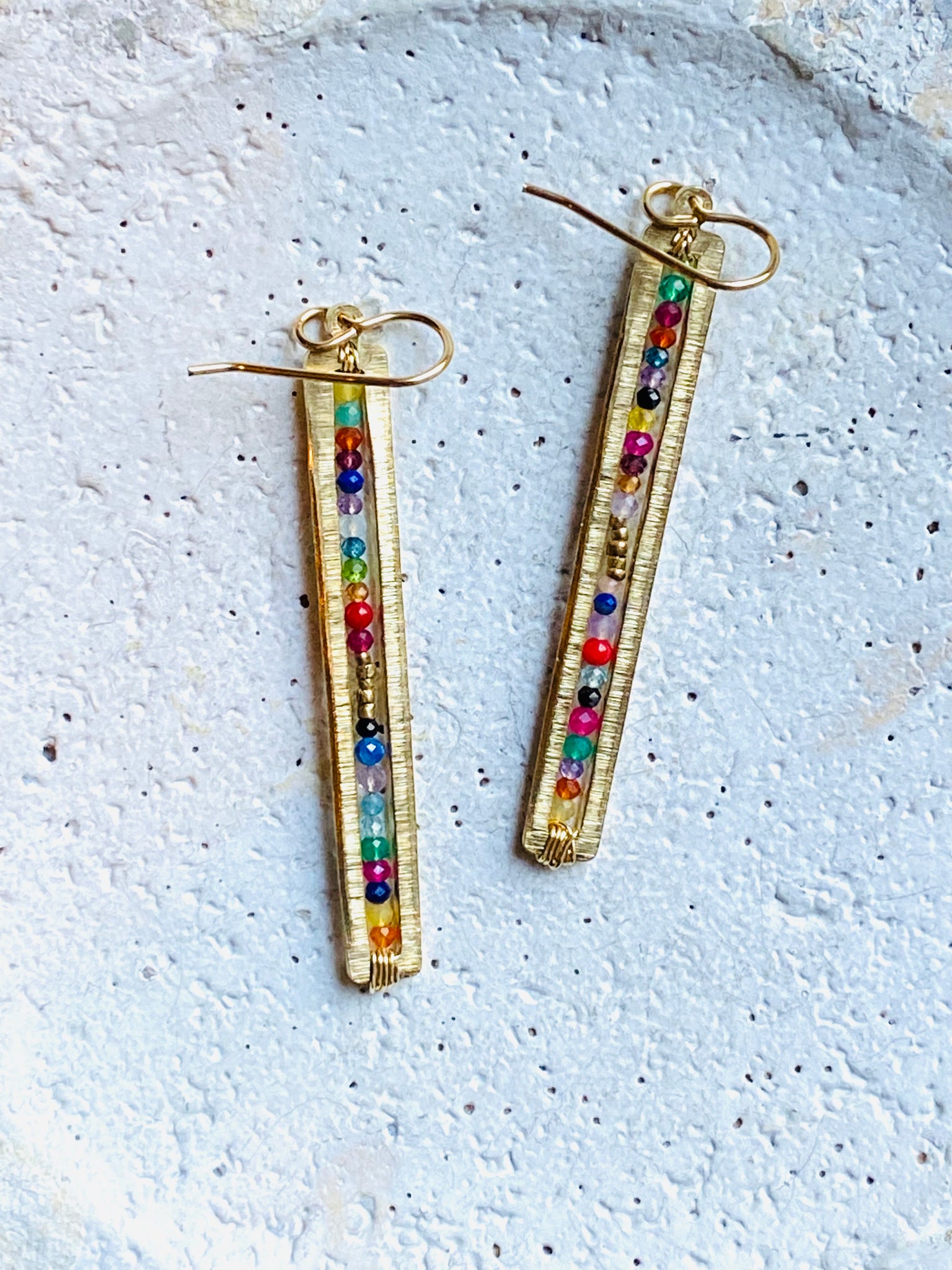 Tall Multi Bar Earrings