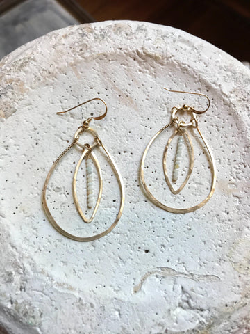 Gold Filled Teardrop & Marquis Earrings