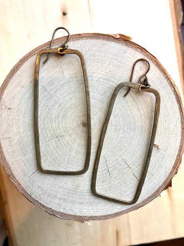 Large Rectangle Earrings (VJ884)