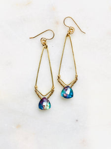 Ammolite Kite Earrings