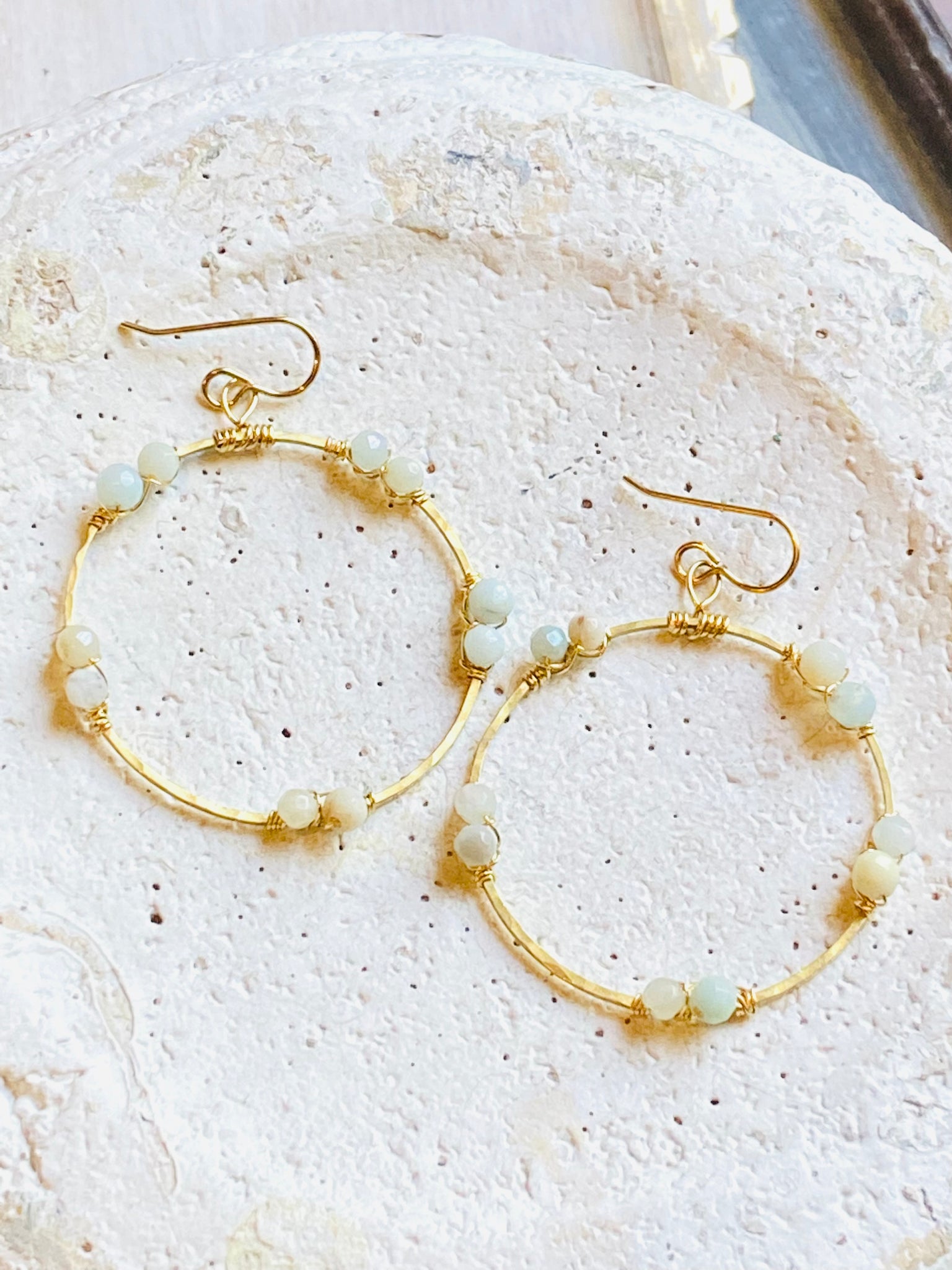 Space Wrapped Hoop Earrings