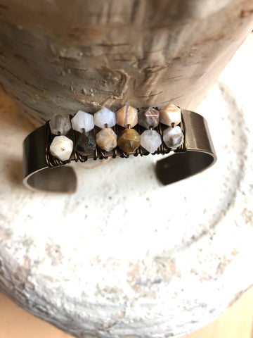 Bamboo Agate Cuff