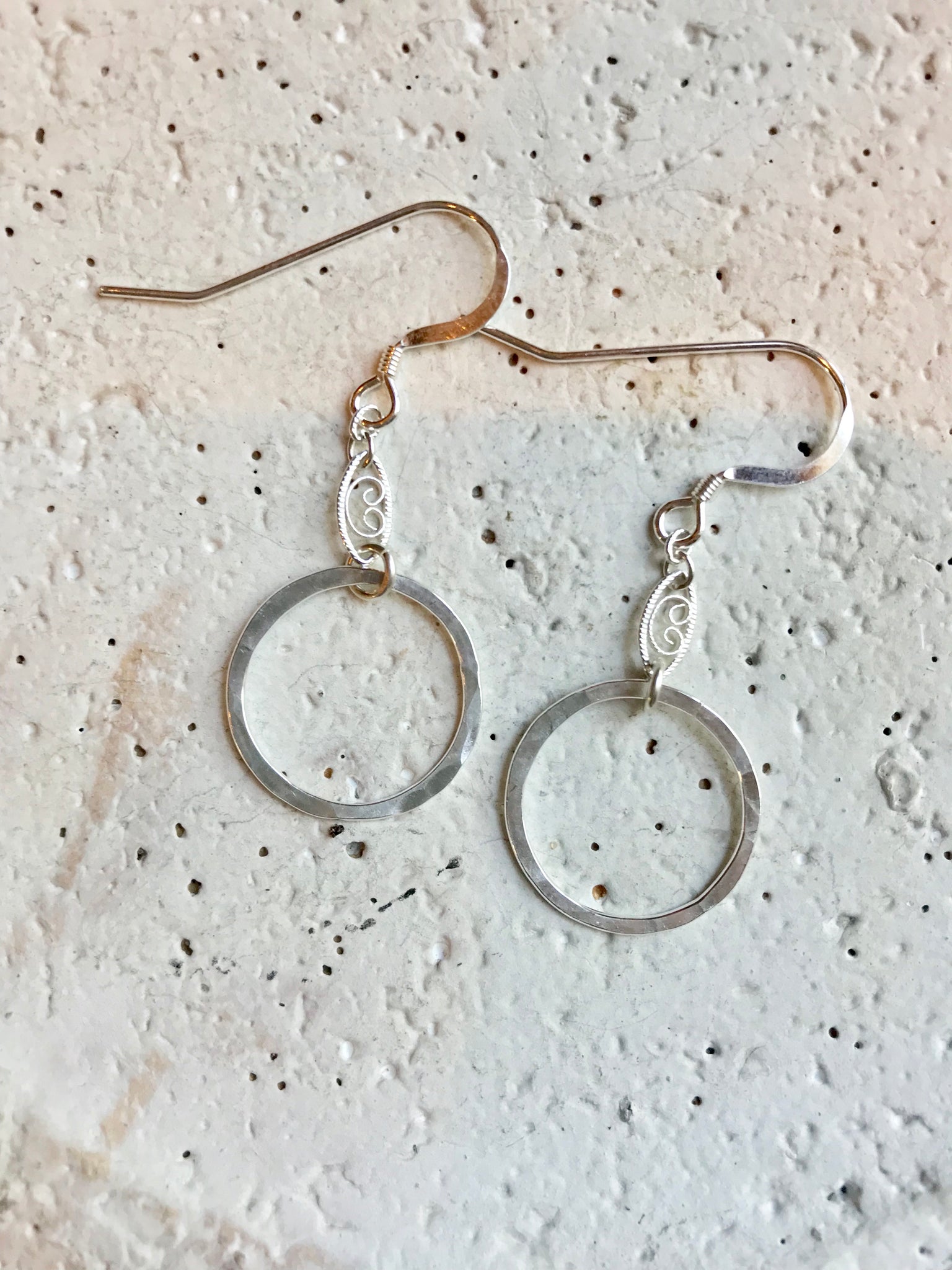 Scroll Filigree & Hoop Earrings